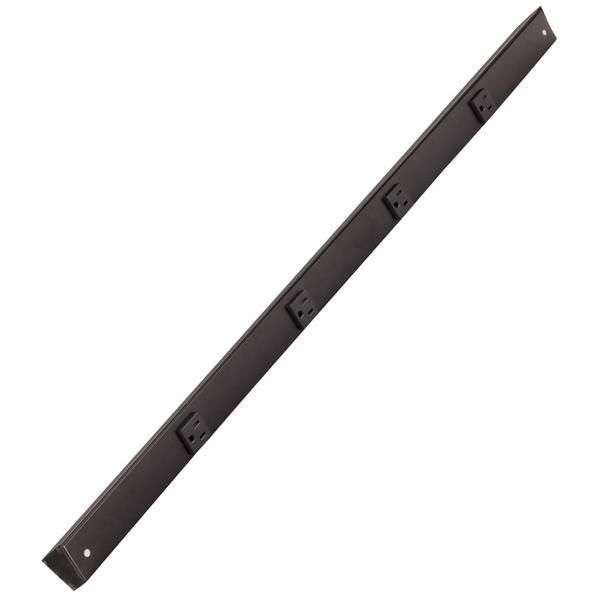 36" 15 amp 120 volt Black Under Cabinet Power Strip